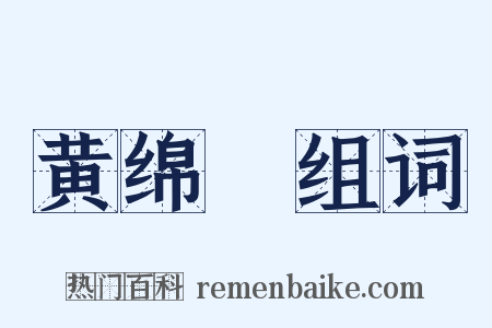 黄绵襖组词是什么意思的图片